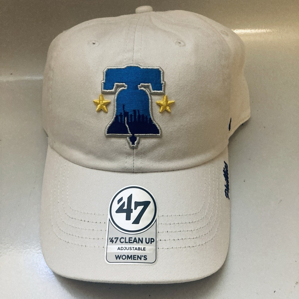 47 Philadelphia Phillies City Connect White Ballpark Clean Adjustable Hat Womens